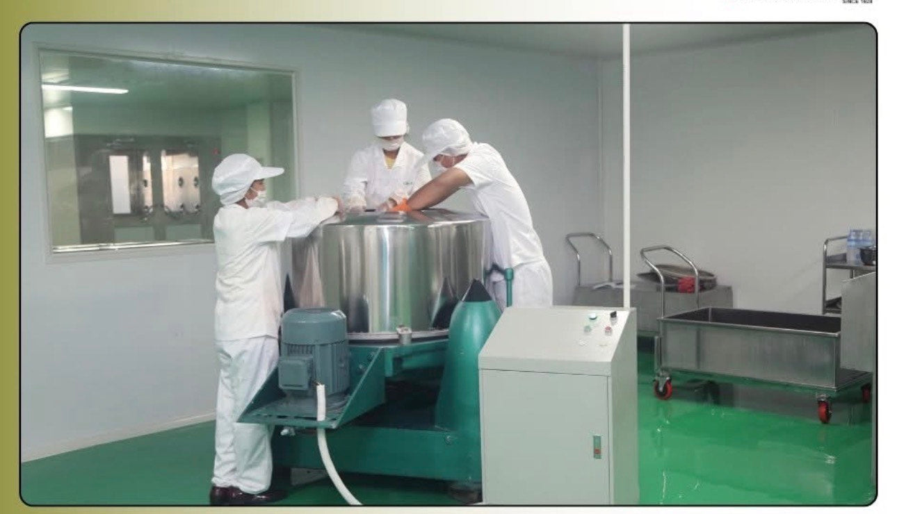 Load video: Uniquely Burma fermented tea leaf is: Produced in a facility that meets strict food safety standards, Manufactured under rigorous sanitation protocols, Quality-controlled in a certified clean environment